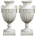 Design Toscano Emperor Roman-Style Architectural Garden Urns: Set of Two NE9210158